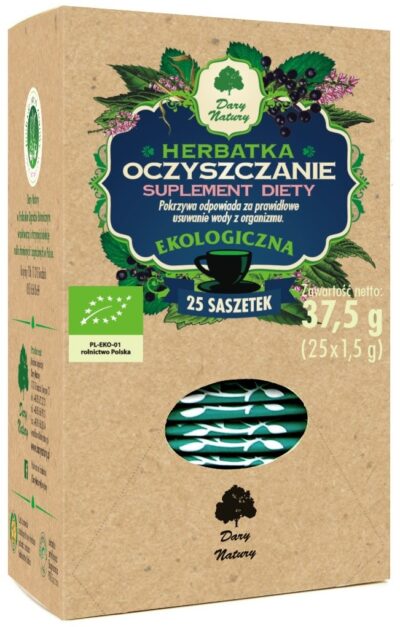 HERBATKA OCZYSZCZENIE BIO (25 x 1,5 g) 37,5 g - DARY NATURY