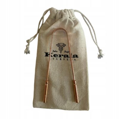 Miedziany czyścik skrobaczka do języka antybakteryjny Premium Cu