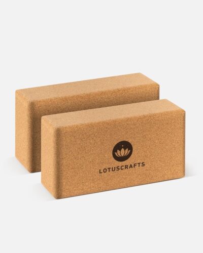 Lotuscrafts Supra Grip Cork Yoga Brick – ekologiczny korek z Portugalii – blok do jogi