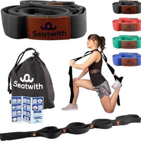Seatwith Pasek do jogi z klamrą - Taśma do rozciągania