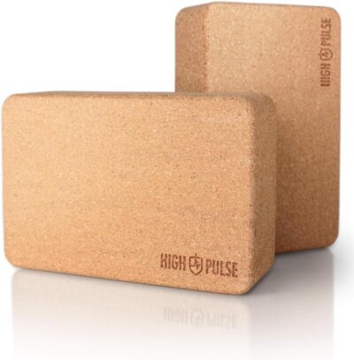 Blok do jogi 2-częściowy zestaw – wysokiej jakości klocki do jogi wykonane z naturalnego korka