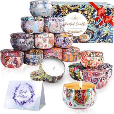 Świece zapachowe, zestaw upominkowy 16 sztuk