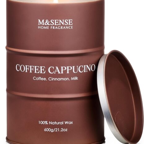 Coffee Cappucina świece zapachowe sojowe, 130 godzin palenia.jpg Coffee Cappucina świece zapachowe sojowe, 130 godzin palenia