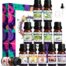 SALKING Zestaw olejków eterycznych 12 x 10 ml, zestaw prezentowy do dyfuzora, lawendy, róży, jaśminu, drzewa herbacianego, eukaliptusa, trawy cytrynowej, rozmarynu, mięty