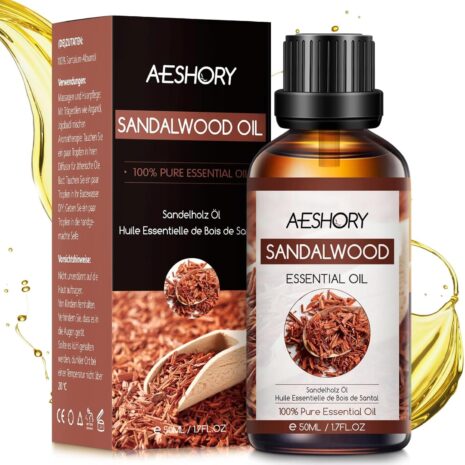Aeshory Olejek Eteryczny Z Drzewa Sandałowego 50ml, 100% Naturalny Olejek