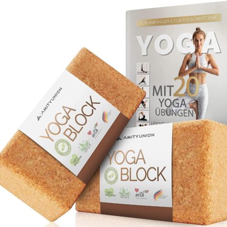 Zestaw klocków do jogi 2 korki 100% naturalny korek Zestaw klocków do jogi 2 korki 100% naturalny korek