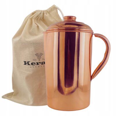 Miedziany dzbanek na Wodę Antybakteryjny gładki 2L