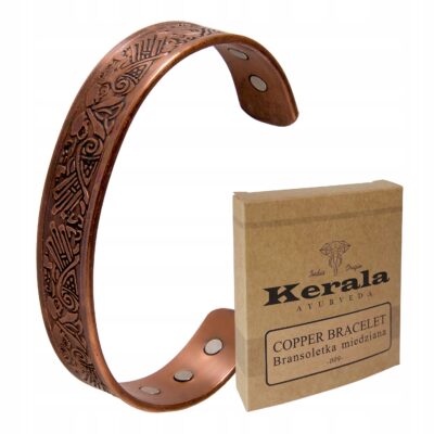 Bransoletka Miedziana Męska Magnetyczna Kerala