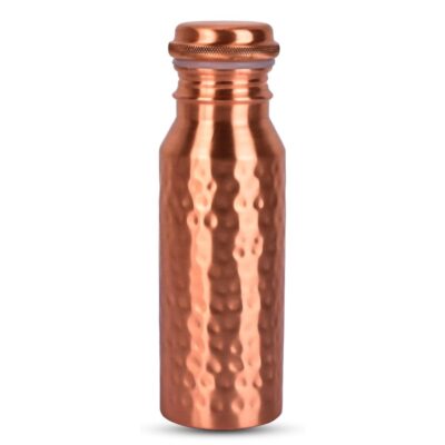 Ręcznie wykonana miedziana butelka na wodę 300 ml