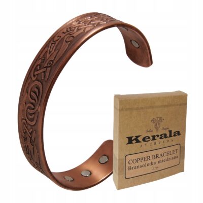 Bransoletka Miedziana Męska Zdrowotna Kerala