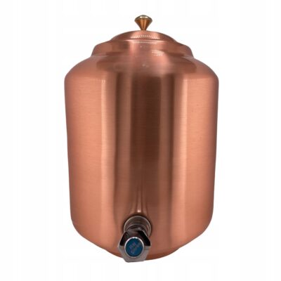 Miedziany baniak na Wodę Antybakteryjny szczotkowany matowy 8L