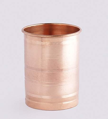 Zestaw miedzianych butelek na wodę i dzbanek, butelka 1000 ml, dzbanek 1100 ml z 2 szklankami, brązowy - obrazek 4