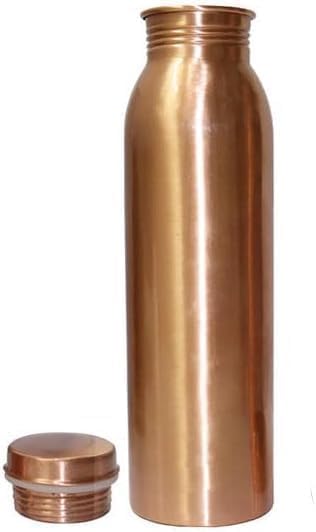 BRACOP® Miedziana butelka dozownik wody Butelka do picia Dzbanek z czystej miedzi Zestaw 3 kubków do picia Naczynia serwowania Miedziany kubek kubków Szklany kubek Ajurwedyjski Moscow Mule napojów - obrazek 4