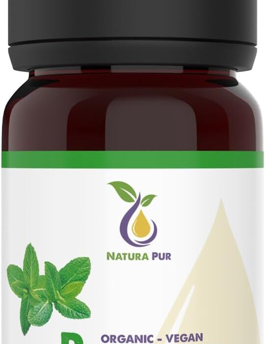 Olejek z mięty pieprzowej, 100% czysty naturalny olejek eteryczny, wegański, olejek miętowy (Mentha Piperita), olejek z dyfuzora zapachowego