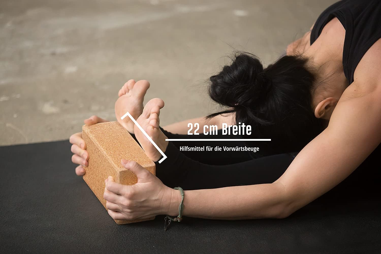 Zestaw klocków do jogi 2 korki 100% naturalny - Hatha Klotz również dla początkujących Medytacja i pilates, pleców, ćwiczeń rozciągających i treningu blokującego, - obrazek 5