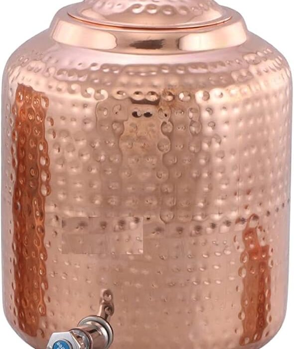 11-litrowy dozownik wody z młotkowanej miedzi Matka zbiornik garnek pojemnik do przechowywania wody, pojemność - 11000 ml