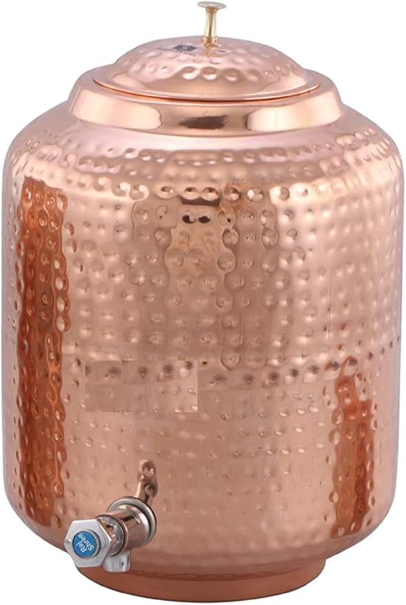 11-litrowy dozownik wody z młotkowanej miedzi Matka zbiornik garnek pojemnik do przechowywania wody, pojemność - 11000 ml