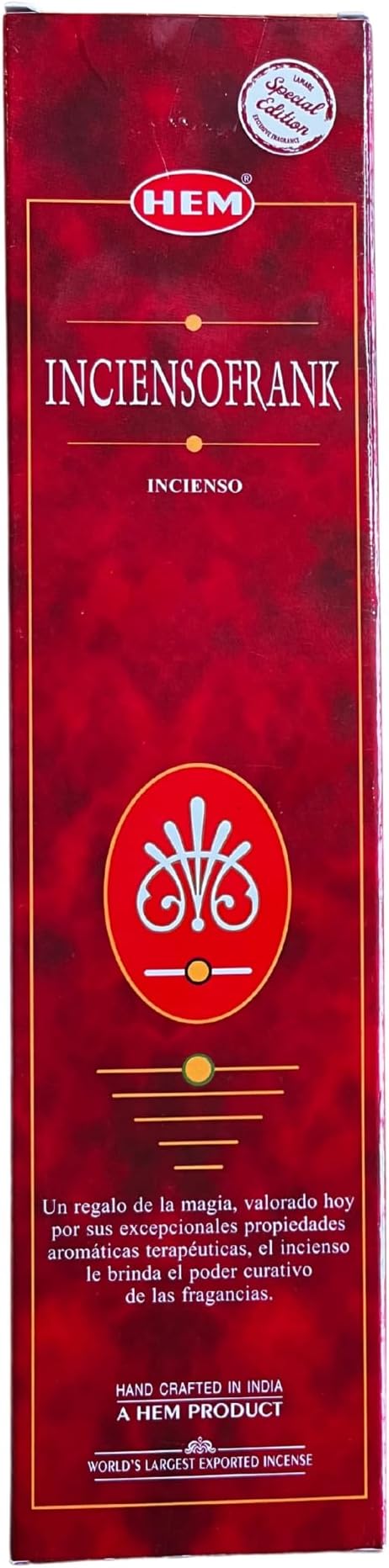 Kadzidełka Hem Frankincense - 1 opakowanie 100 g (80-90 pałeczek) - aromaterapia - medytacja - joga - opakowanie przyjazne dla środowiska - obrazek 2