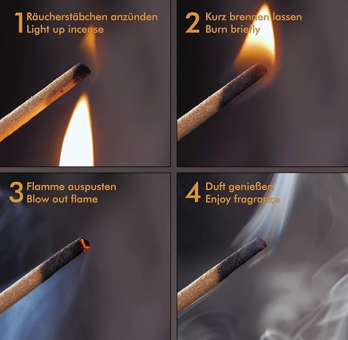 Zestaw kadzidełek XXL - 26 zapachów m. in. z różą, drzewem sandałowym, wanilią, cytronelą, Nag Champa. Indyjska mieszanka - obrazek 4