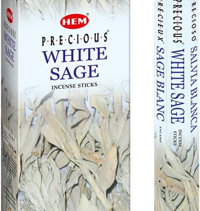 White Sage 120 Incense Sticks (6 x 20 stick packs)
