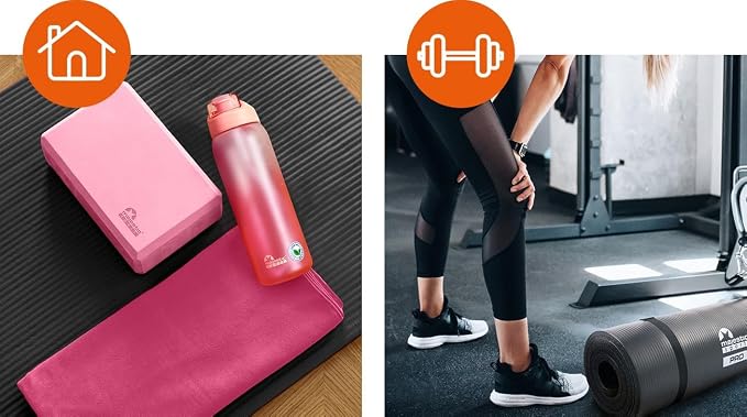 Estera NBR Mata treningowa – Komfortowa i trwała mata sportowa 183x61x1,5 cm, antypoślizgowa, wodoszczelna i przenośna – Idealna do jogi, pilatesu, fitnessu i rehabilitacji - obrazek 6