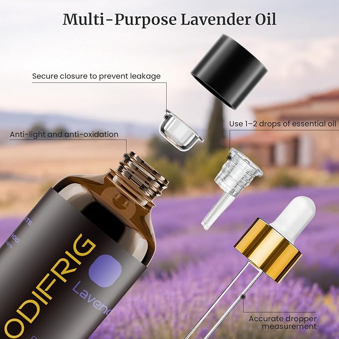 Olejek lawendowy, 100 ml, naturalny olejek lawendowy, do aromaterapii, dyfuzji, masażu, SPA, kąpieli, DIY, z dozownikiem kroplowym - obrazek 6