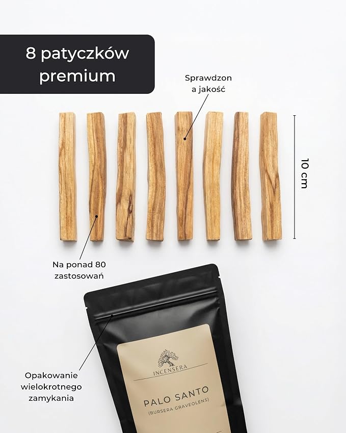 Incensera Kadzidlo Palo Santo, 8 Drewienek 10 Cm, Do Spalania W Domu - obrazek 7