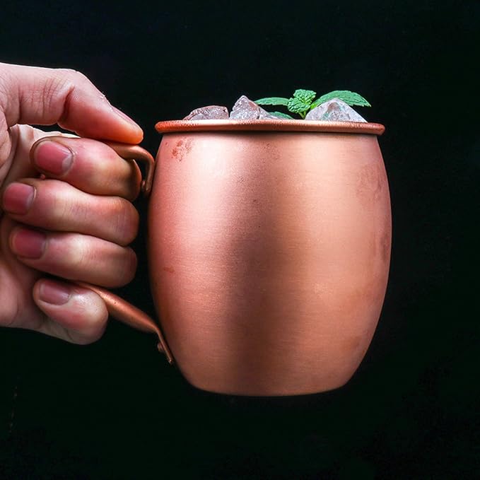 Kubki Do Moscow Mule Miedziane Ręcznie Wykonane 530ml Młotkowane Naczynia | Miedziane Kubki Moscow Mule Do Koktajli, Domu, Kuchni, Baru, Świątecznych Przyjęć, Wydarzeń, Picia Piwa, Herbat - obrazek 5