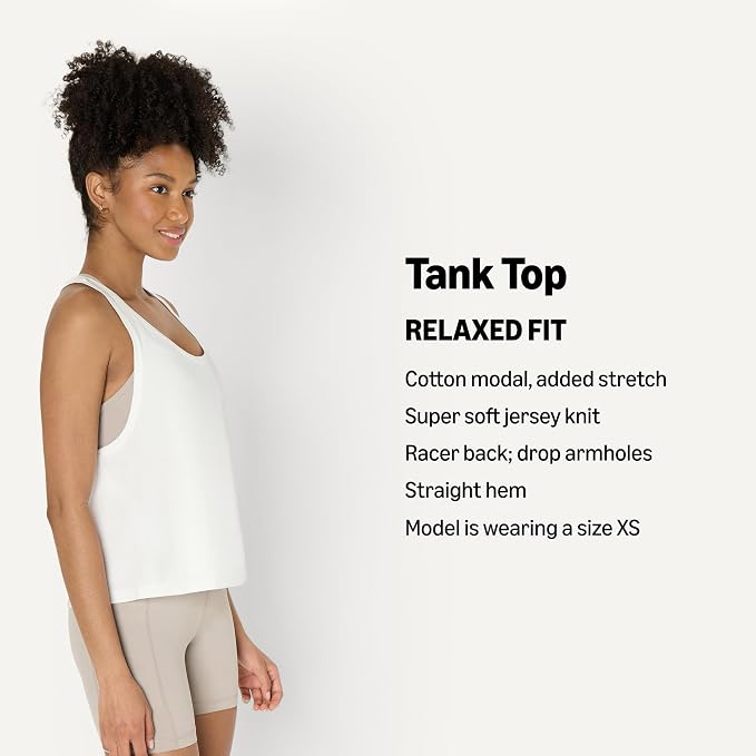 Amazon Essentials Damska koszulka sportowa z miękkiej bawełny typu racerback luźny krój lekka koszulka do ćwiczeń jogi z opuszczonymi otworami na ramiona - obrazek 5