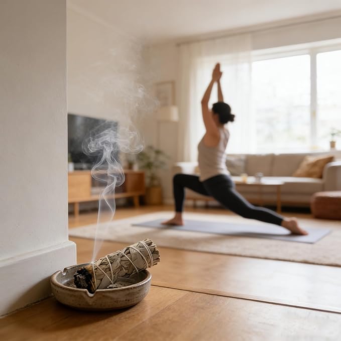 2 białe szałwia i 2 palo Santo Premium kalifornijskie, w 100% naturalne, kontrolowane i zrównoważone zbiory, tradycyjne kadzidełka, odpowiednie do odstraszania negatywnej energii - obrazek 5
