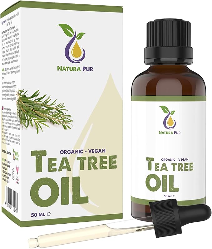 Olejek z Drzewa Herbacianego 50ml z pipetą - 100% organiczny olejek eteryczny z Australii, wegański - Olejek do dyfuzora