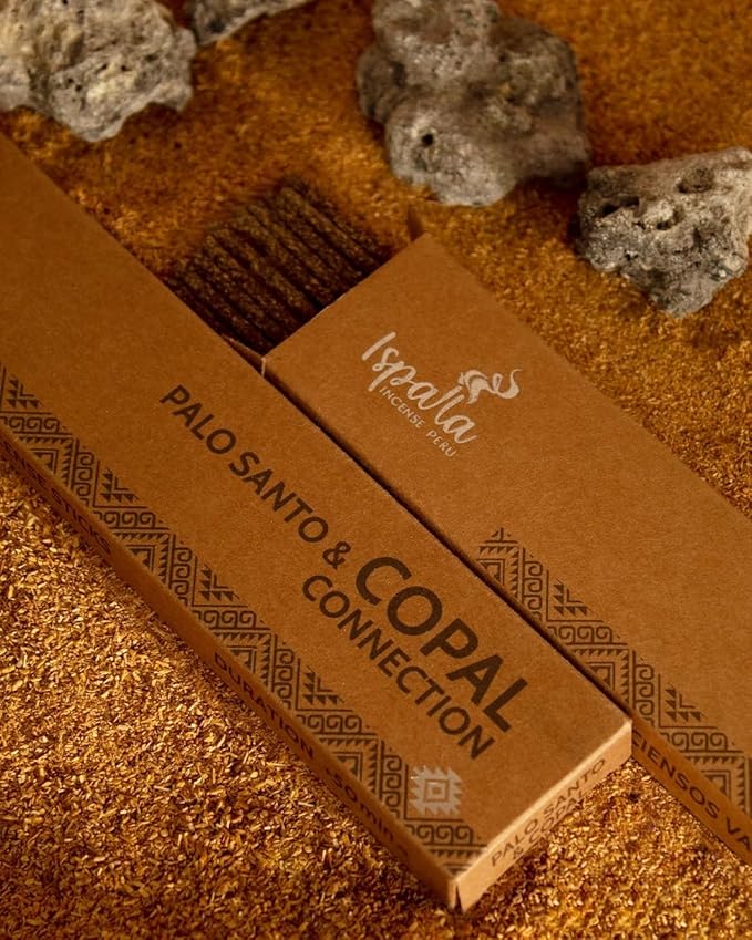 ISPALLA® Räucherstäbchen PALO Santo Copal 10 sztuk - do wzmocnienia połączeń duchowych, ręcznie robione w Peru / 100% Naturalne i Wegańskie - obrazek 5