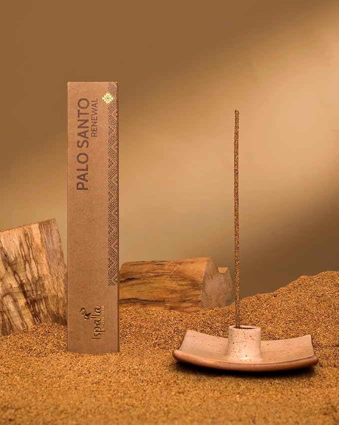 ISPALLA® Oryginalne Pałeczki kadzidłowe PALO Santo 10 sztuk - do oczyszczania z negatywnych energii i lęków, Ręcznie robione w Peru / 100% Naturalne i Wegańskie - obrazek 4