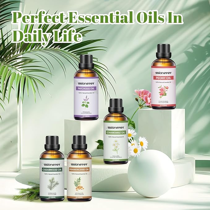 MIGCAPUT Olejek Eteryczny z Drzewa Cedrowego 100ML, Olejki do Aromaterapii Premium, 100% Naturalny Olejki Aromaterapeutyczny do Dyfuzora, SPA, Masażu, Snu, Mydła, Ręcznie Robione Świece - obrazek 7