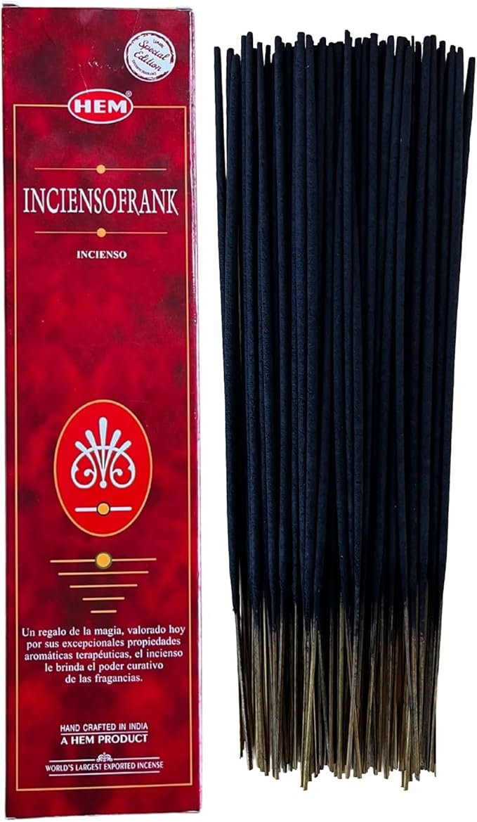Kadzidełka Hem Frankincense - 1 opakowanie 100 g (80-90 pałeczek) - aromaterapia - medytacja - joga - opakowanie przyjazne dla środowiska