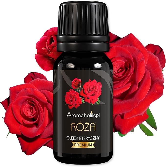 Olejek Eteryczny różany BIO 100% naturalny – olejek eteryczny do dyfuzora & aromatyzera – certyfikowany olejek eteryczny z Indii – Rose Essential Oils 10ml do sauny i masażu