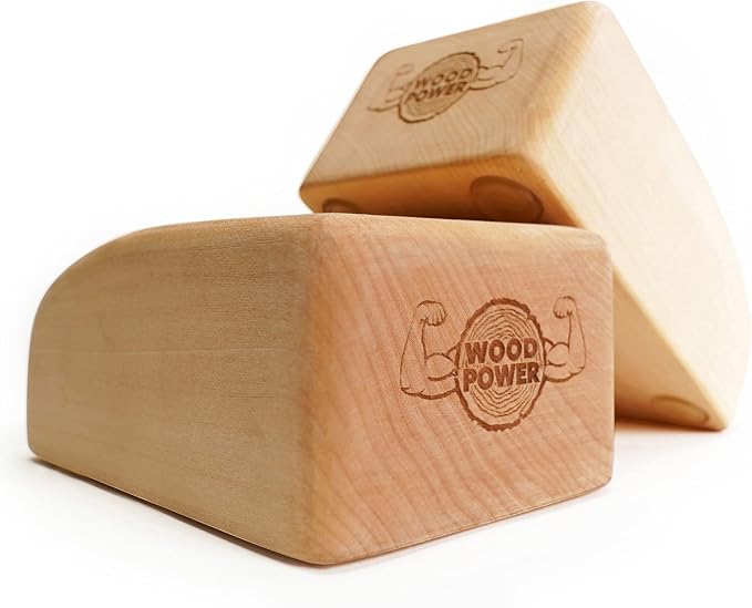 WOODPOWER® BalanceBlocks (Comfort Edition), klocki do stania na ręce i blok do jogi w jednym – wspierają nadgarstki podczas treningu bodyweight, gimnastyki, akrobatyki, jogi i wielu innych (2 sztuki)