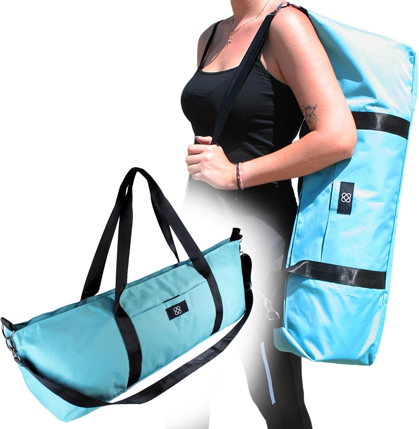 DOJA Barcelona Torba na jogę, 85,5 x 16,5 x 24,5 cm, poliester, torba na matę do jogi, torba na matę do jogi, torba sportowa, gimnastyka, pilates, z kieszeniami - obrazek 2