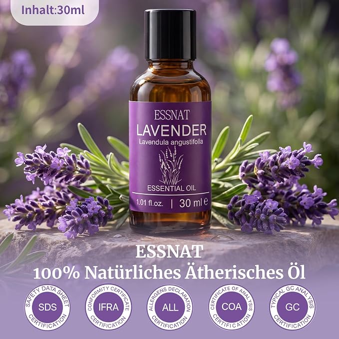 Olejek Eteryczny Lawendowy 30 ml – 100% naturalny olejek eteryczny, pozyskiwany z prawdziwej lawendy, idealny do aromaterapii, dyfuzorów, masażu oraz projektów DIY - obrazek 5