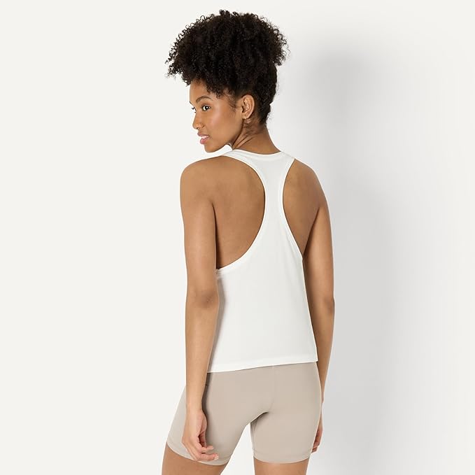 Amazon Essentials Damska koszulka sportowa z miękkiej bawełny typu racerback luźny krój lekka koszulka do ćwiczeń jogi z opuszczonymi otworami na ramiona - obrazek 3