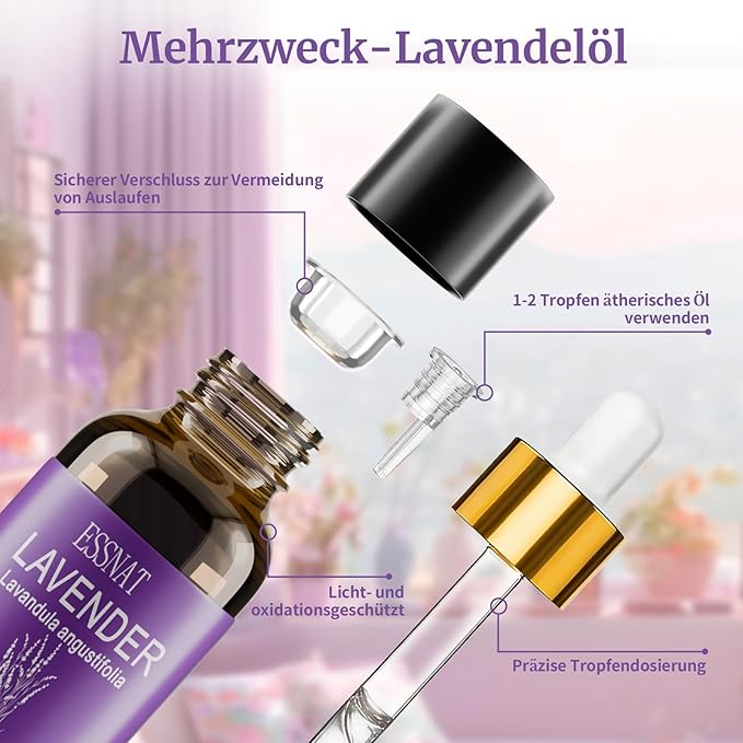 Olejek Eteryczny Lawendowy 30 ml – 100% naturalny olejek eteryczny, pozyskiwany z prawdziwej lawendy, idealny do aromaterapii, dyfuzorów, masażu oraz projektów DIY - obrazek 4