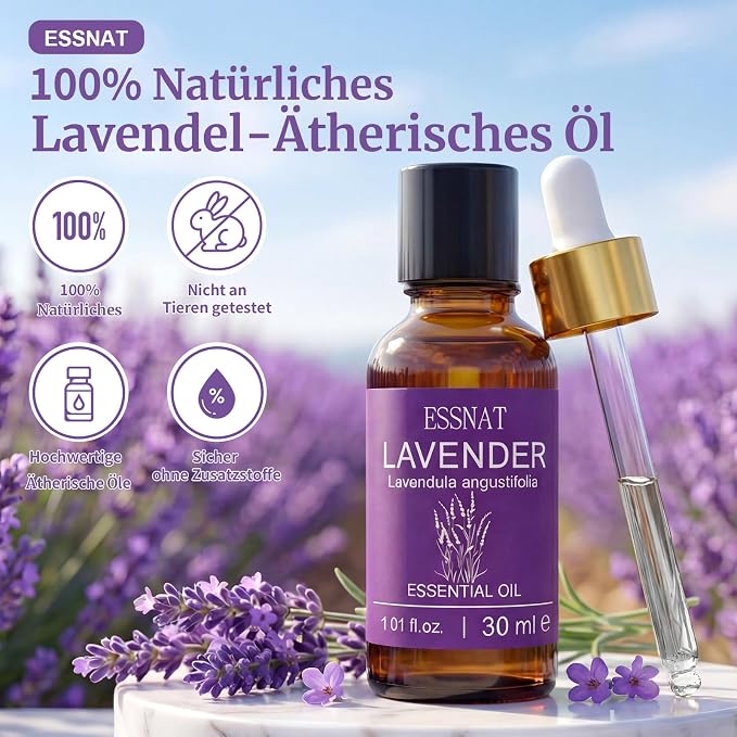 Olejek Eteryczny Lawendowy 30 ml – 100% naturalny olejek eteryczny, pozyskiwany z prawdziwej lawendy, idealny do aromaterapii, dyfuzorów, masażu oraz projektów DIY - obrazek 3