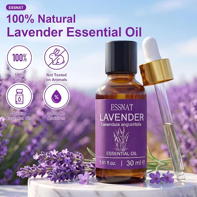 Olejek Eteryczny Lawendowy 30 ml – 100% naturalny olejek eteryczny, pozyskiwany z prawdziwej lawendy, idealny do aromaterapii, dyfuzorów, masażu oraz projektów DIY - obrazek 2
