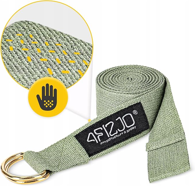 PASEK DO JOGI ROZCIĄGANIA YOGA BELT TAŚMA MATERIAŁOWA DO STRETCHINGU 3 m - obrazek 7