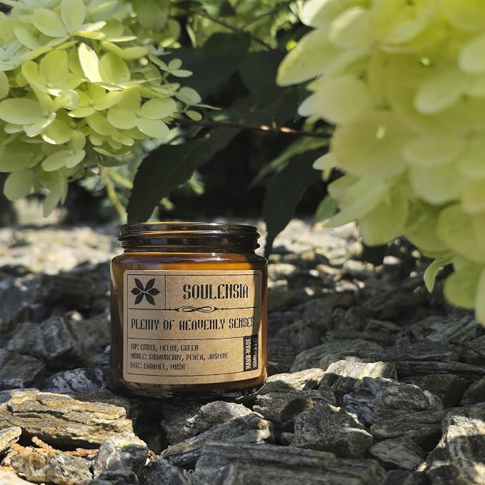 Zestaw świec zapachowych Świece Sojowe w słoiku z naturalny wosk sojowy, handmade, eco Świeczek 4x100 ml Do aromaterapii, redukujące stres, na prezenty urodzinowe, walentynkowe, świąteczne - obrazek 7