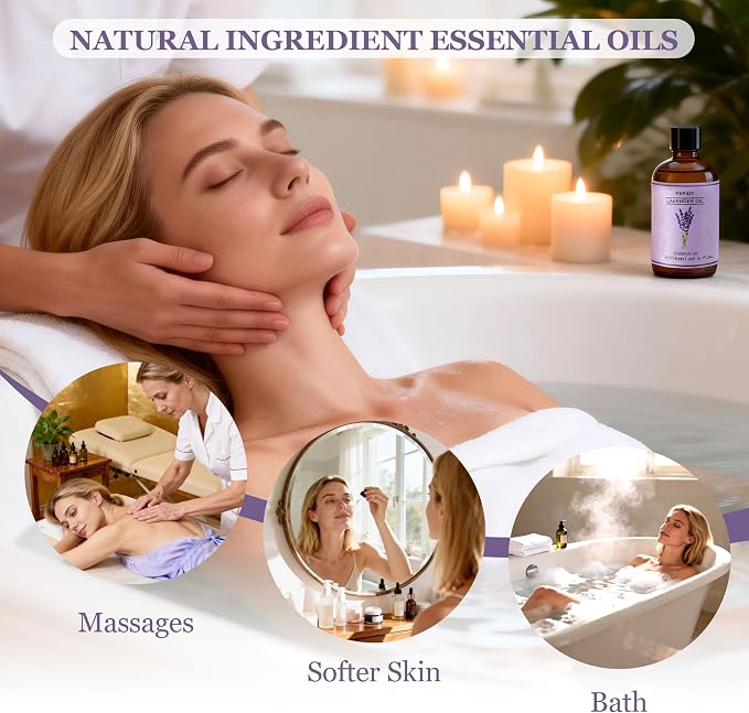 olejek eteryczny lawendowy 118 ml, olejek lawendowy 100% naturalny, idealny do aromaterapii, nawilżaczy powietrza, świec zapachowych, relaksu i DIY - obrazek 5