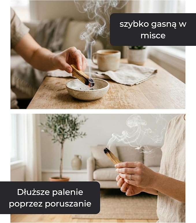 Incensera Kadzidlo Palo Santo, 8 Drewienek 10 Cm, Do Spalania W Domu - obrazek 5