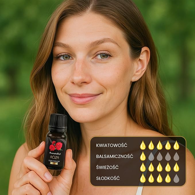 Olejek Eteryczny różany BIO 100% naturalny – olejek eteryczny do dyfuzora & aromatyzera – certyfikowany olejek eteryczny z Indii – Rose Essential Oils 10ml do sauny i masażu - obrazek 7