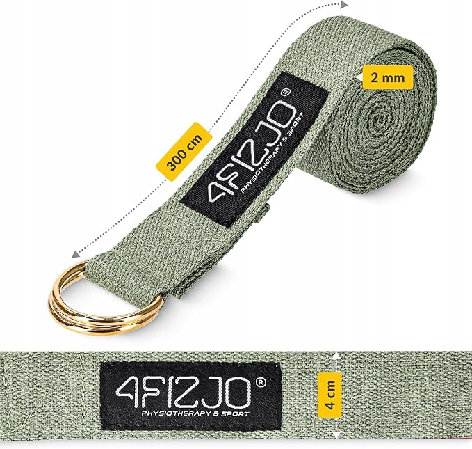 PASEK DO JOGI ROZCIĄGANIA YOGA BELT TAŚMA MATERIAŁOWA DO STRETCHINGU 3 m - obrazek 2