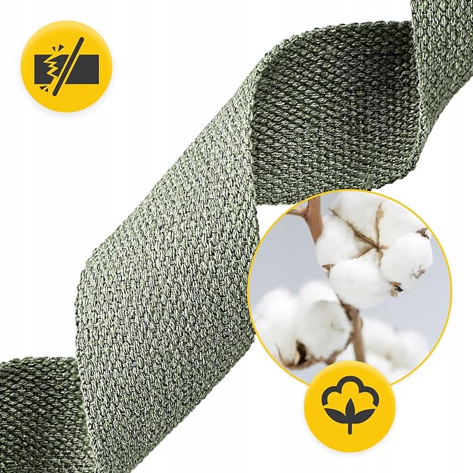 PASEK DO JOGI ROZCIĄGANIA YOGA BELT TAŚMA MATERIAŁOWA DO STRETCHINGU 3 m - obrazek 5